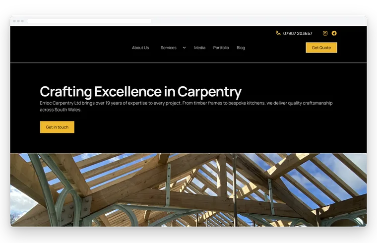 Errioc website built by BUILT